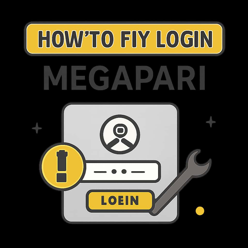 Diagram explaining the login process on Megapari.