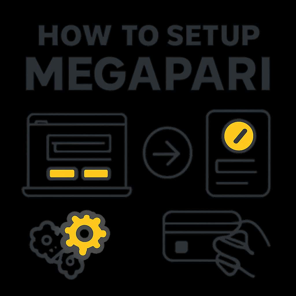 Diagram illustrating the Megapari installation steps.