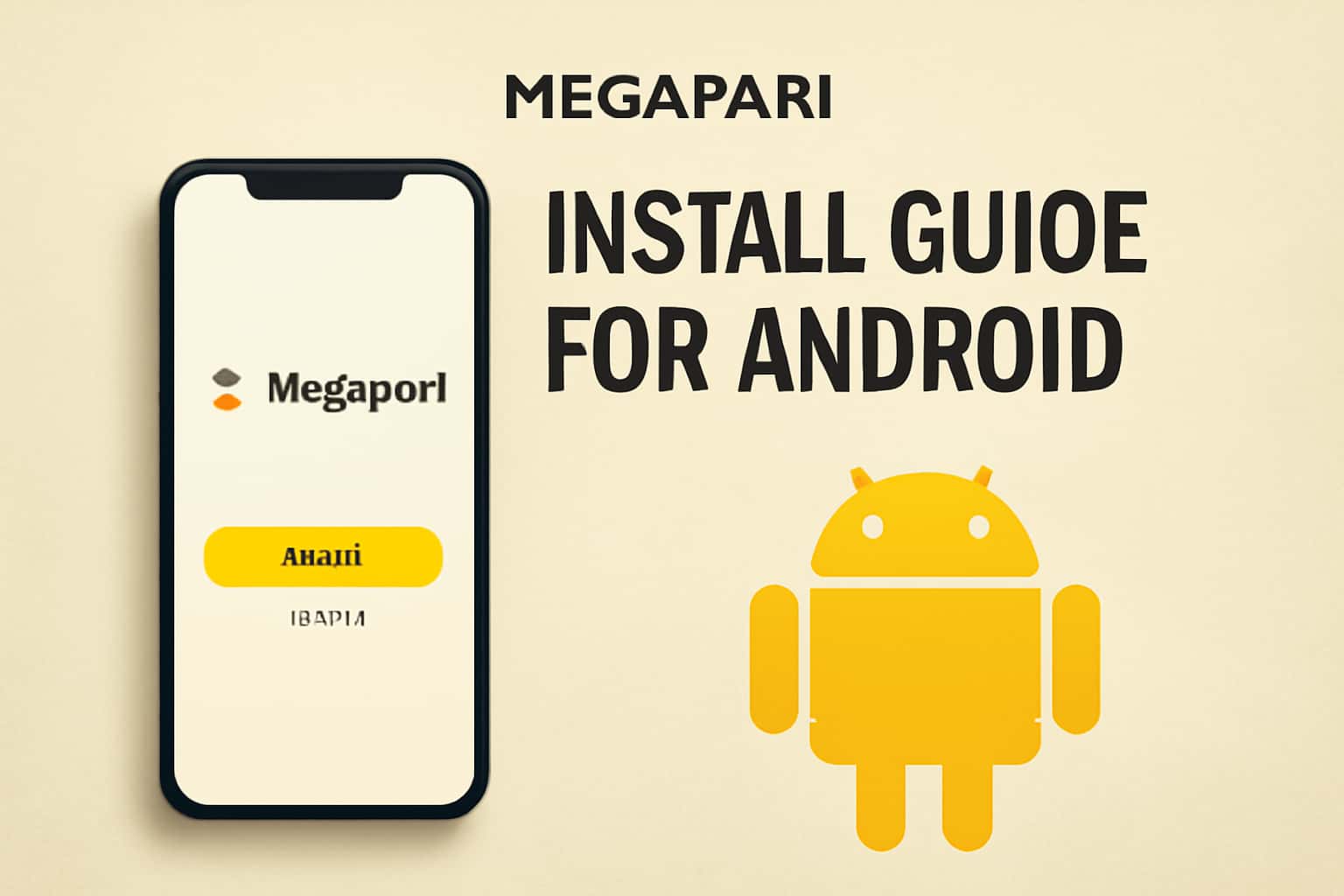 An overview of the installation guide for the Megapari Android app.