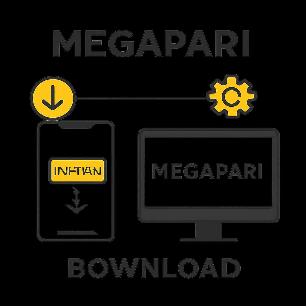 Diagram explaining the Megapari Download process