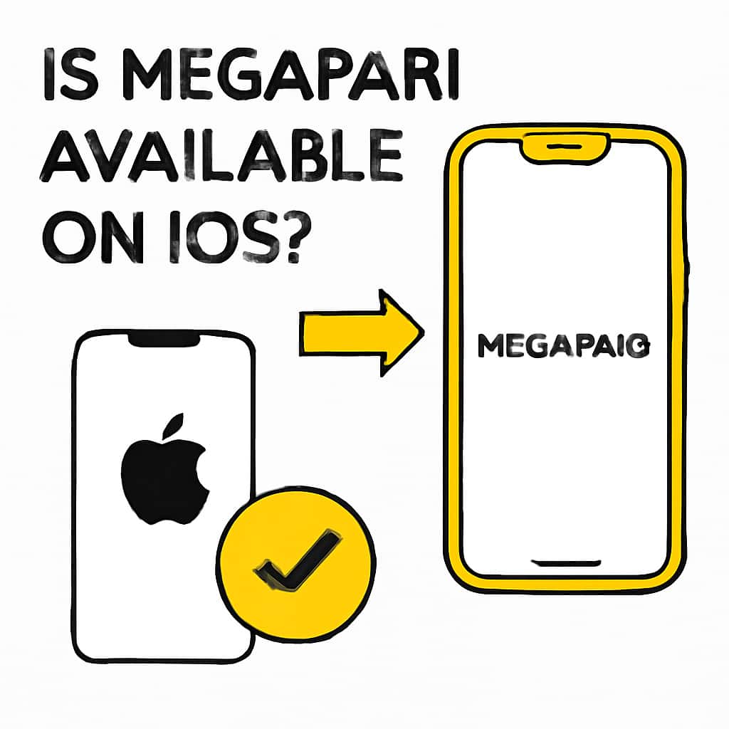 Illustration about accessing Megapari on iOS.
