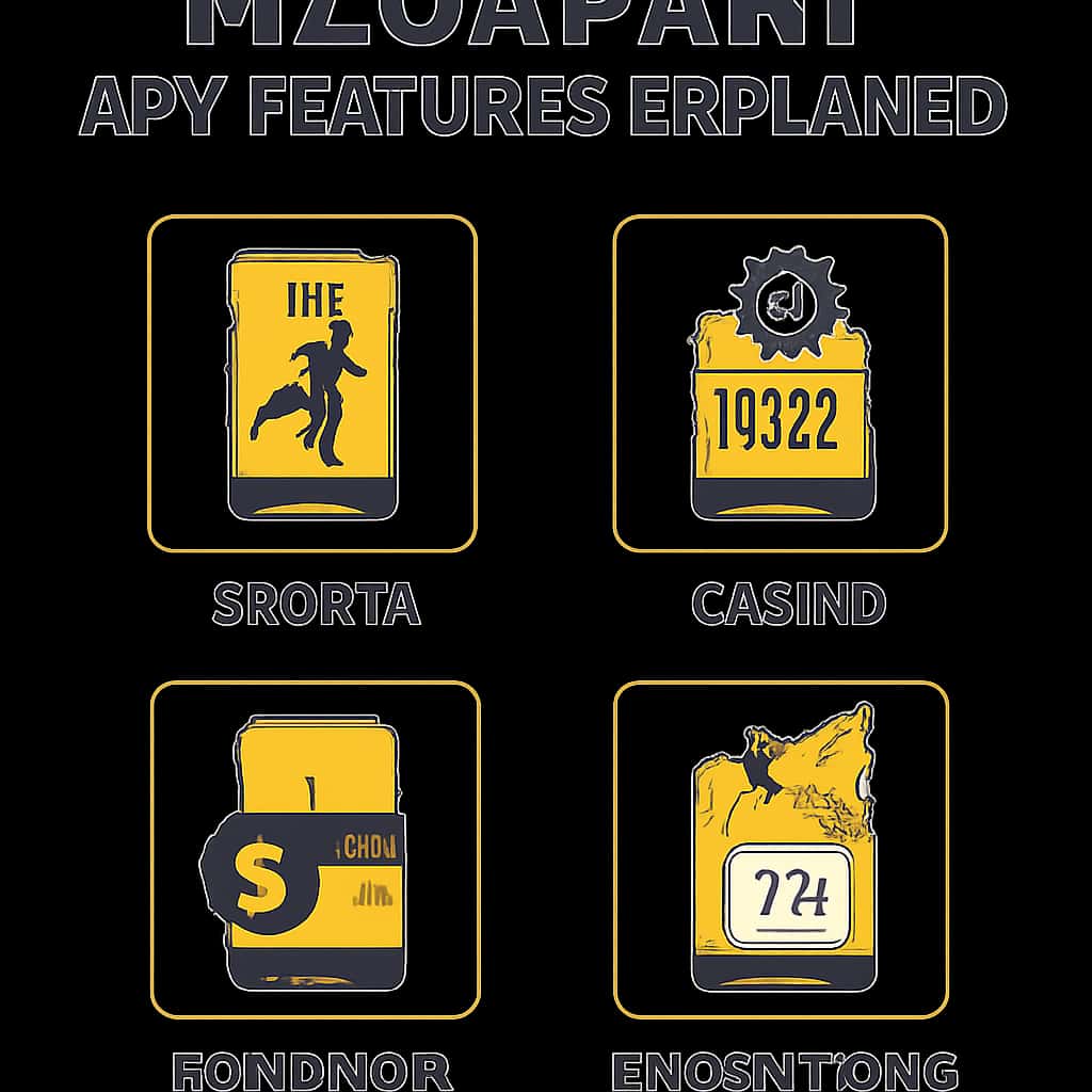 Illustration depicting the features of Megapari app in a clear and concise manner.