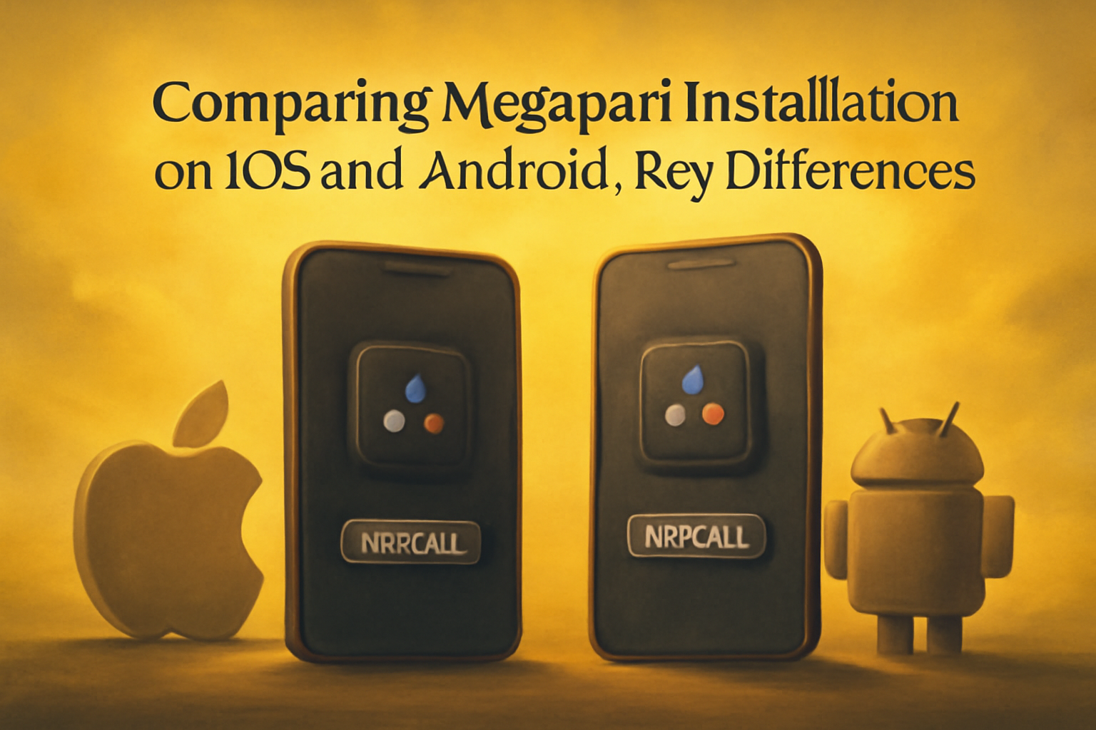 An educational visual representation of the Megapari update process with prominent text.