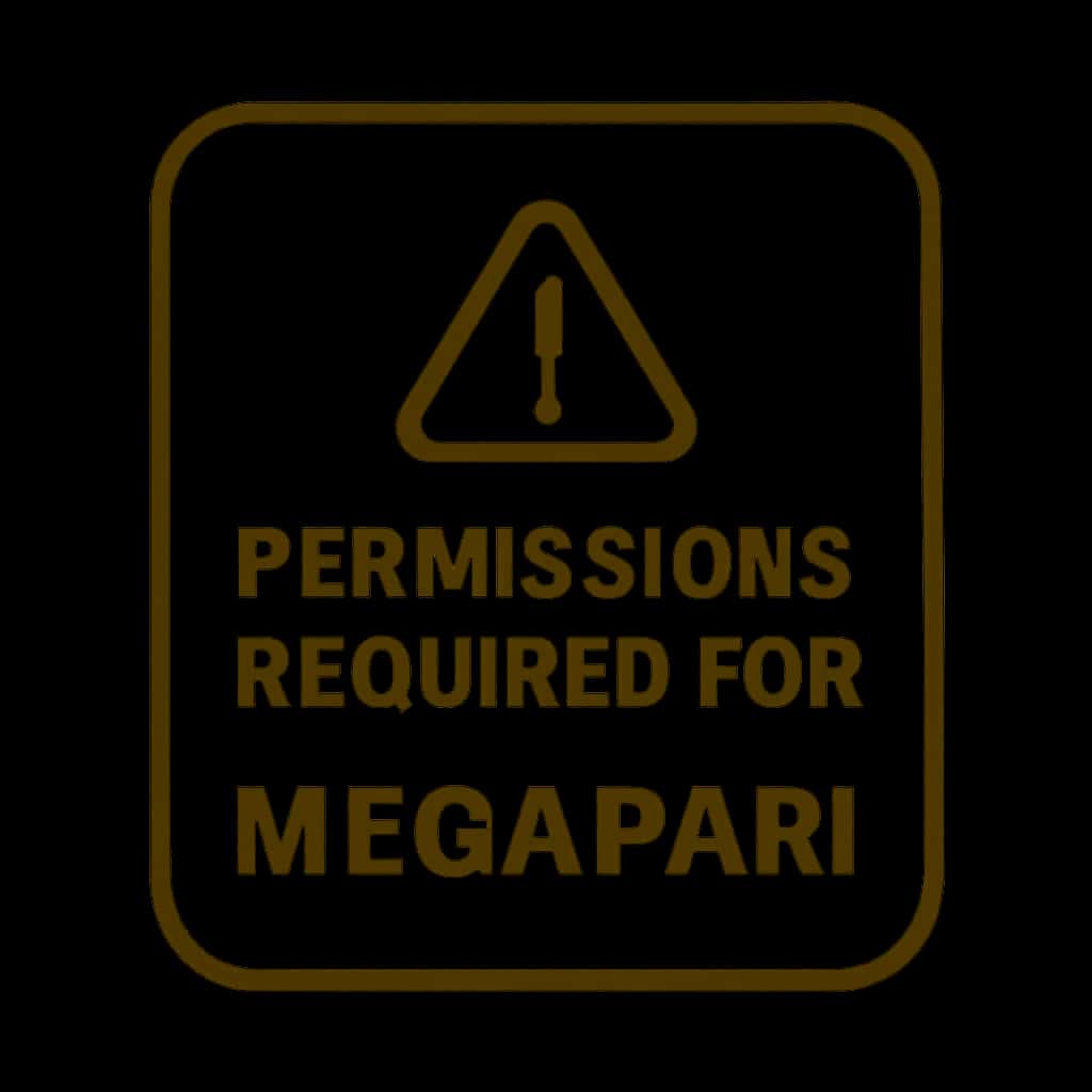 Icon representing permissions needed for Megapari