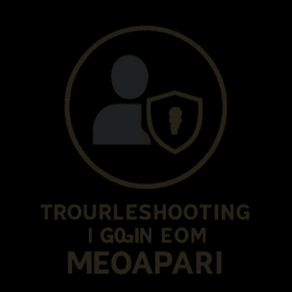 An icon depicting Troubleshooting Login for Megapari with a focus on guidance.