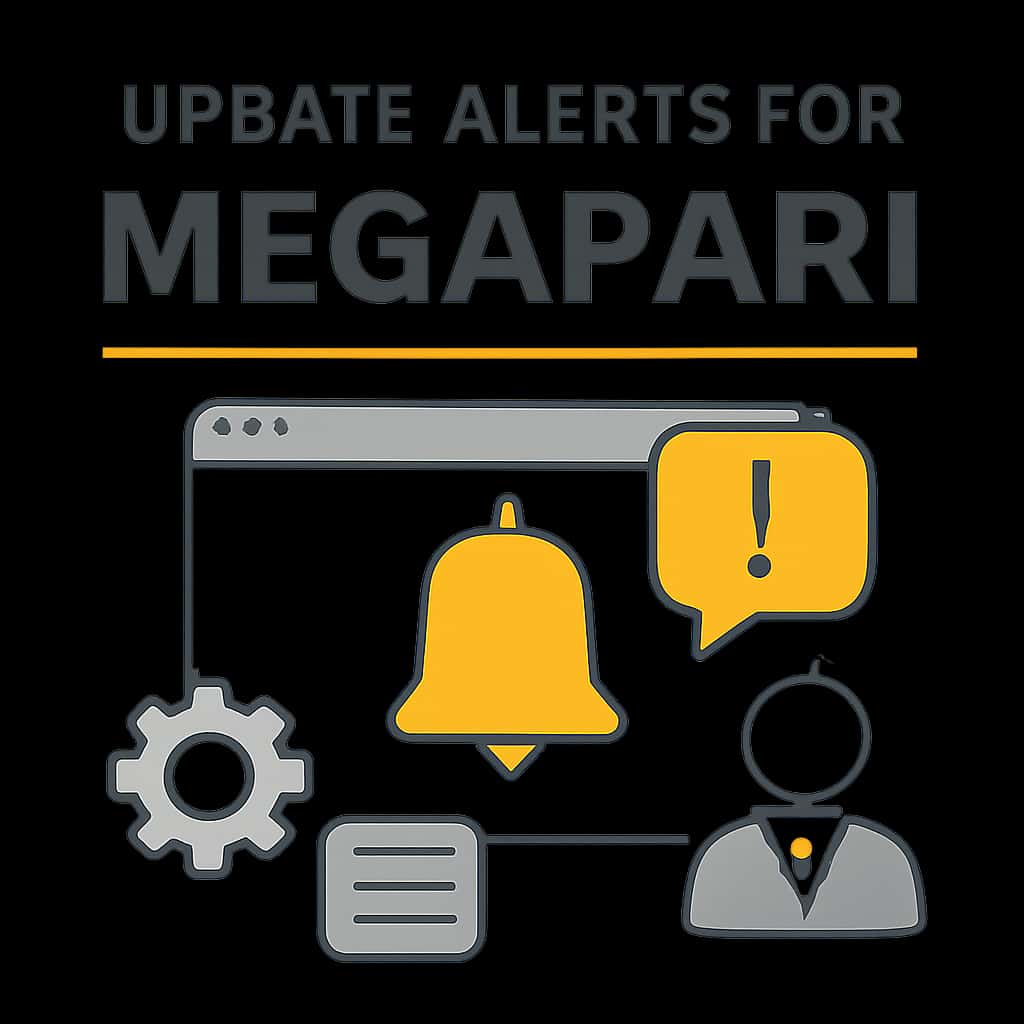 Diagram outlining the importance of update alerts for the Megapari application.