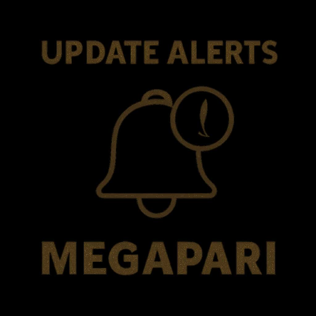 Badge representing update alerts for the Megapari application.