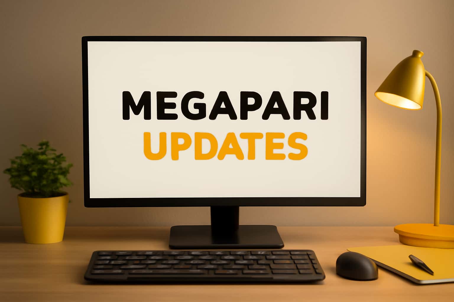 An informational image about Megapari updates showcasing the app's latest features.