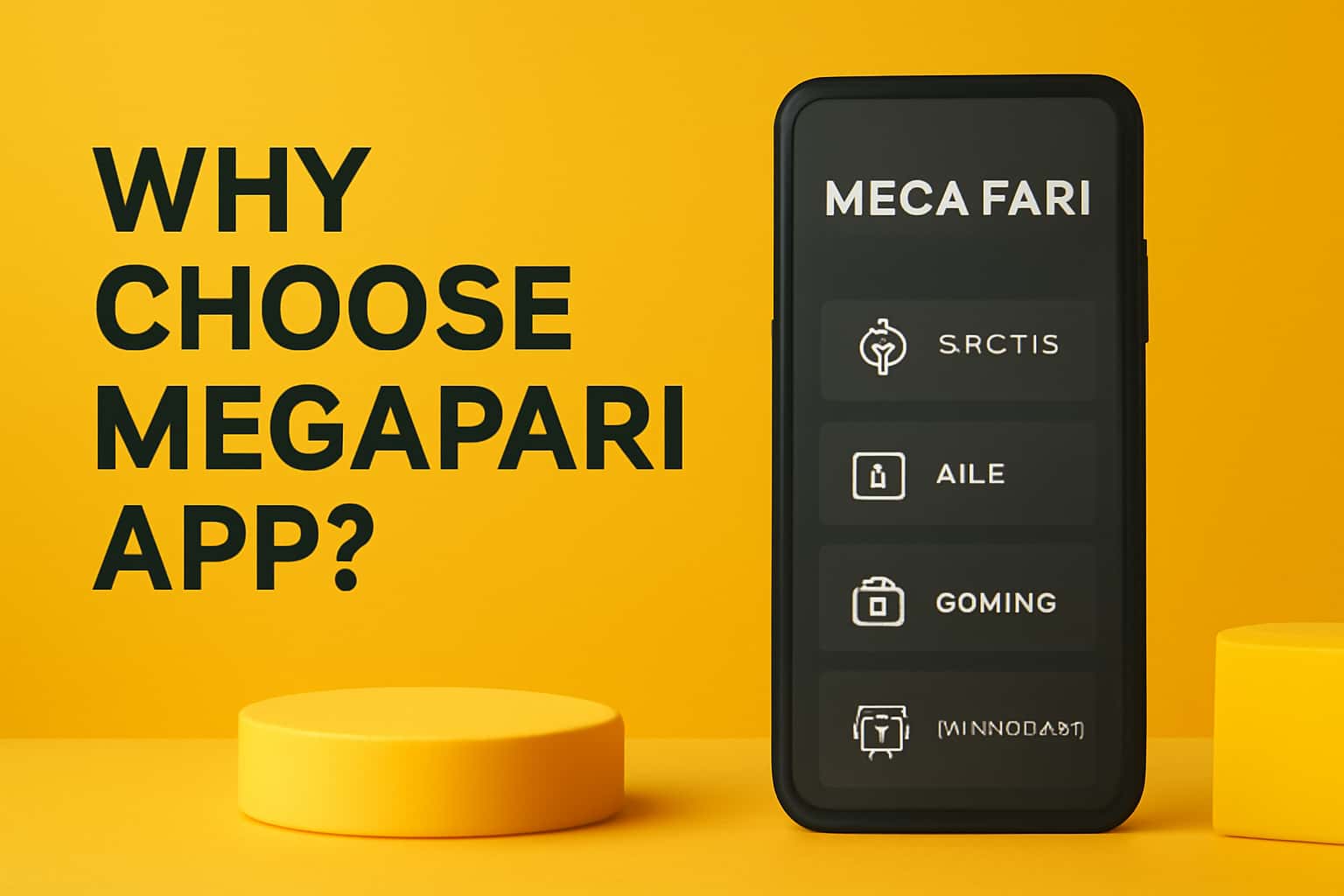 A conceptual image representing the advantages of the Megapari app.